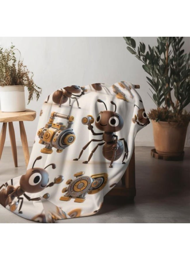 عام بطانية رقيقة من الفانيلا الكرتونية للأطفال والرضع (دافئة ومريحة، ومناسبة للنوم والألعاب) 70 سم * 100 سم - Image 5