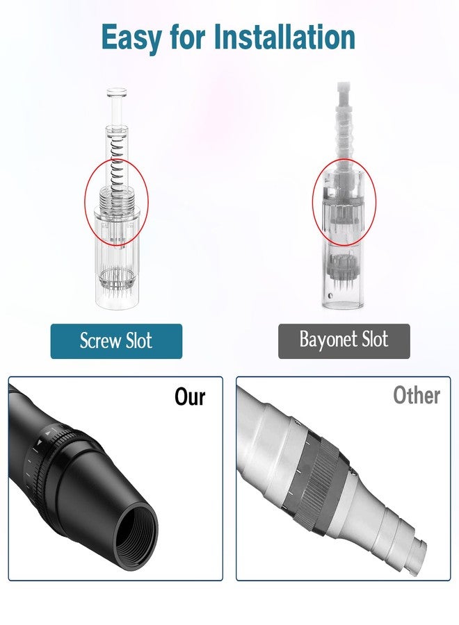 Glemme Microneedling Pen Derma Roller Pen for Hair Beard Face Skin care, Derma Pen Microneedle Stamp Pen for Women Men Home Use - Image 2