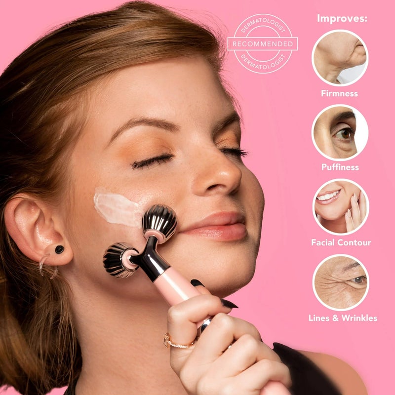 Spa Sciences ISLA Ice + Heat Contouring Roller (Face, Neck, and DÃ©colletage) â€“ Including Steel + Bonus Genuine Rose Quartz Globes - Image 2