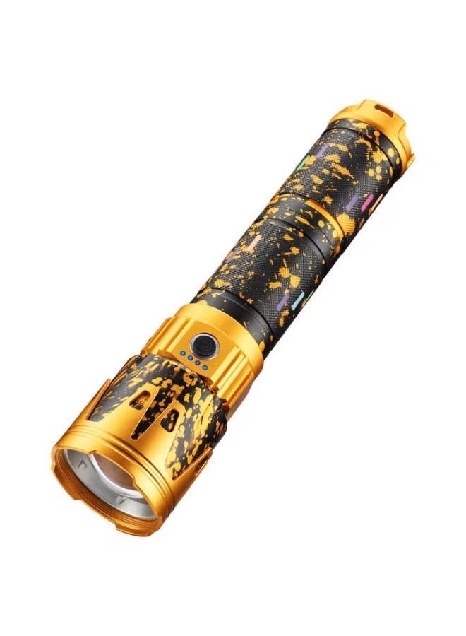 New 2026 Powerful LED Flashlight Super Bright Spotlight Power Display Long Range Zoomable Torch Outdoor Emergency Tactical Search Lantern - Image 2