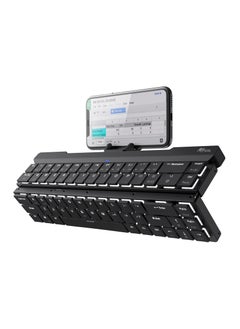 RK RK925 Wireless Bluetooth with White Backlit, 68 Keys,60% Foldable Mechanical Keyboard with Built-in Stand Holder  - Image 1