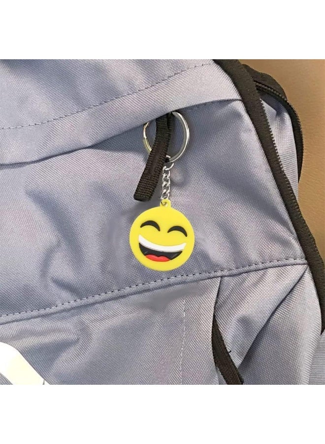 Peachjoy Emoji Keychains Mini PVC Party Favors for Kids Birthday Supplies Emoticon Gifts Toys Prizes 3.74 inches Set of 34 - Image 4