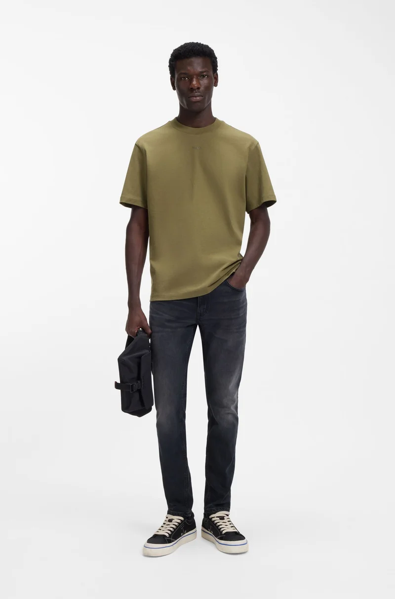 HUGO Extra-slim-fit jeans in ash-blue stretch denim