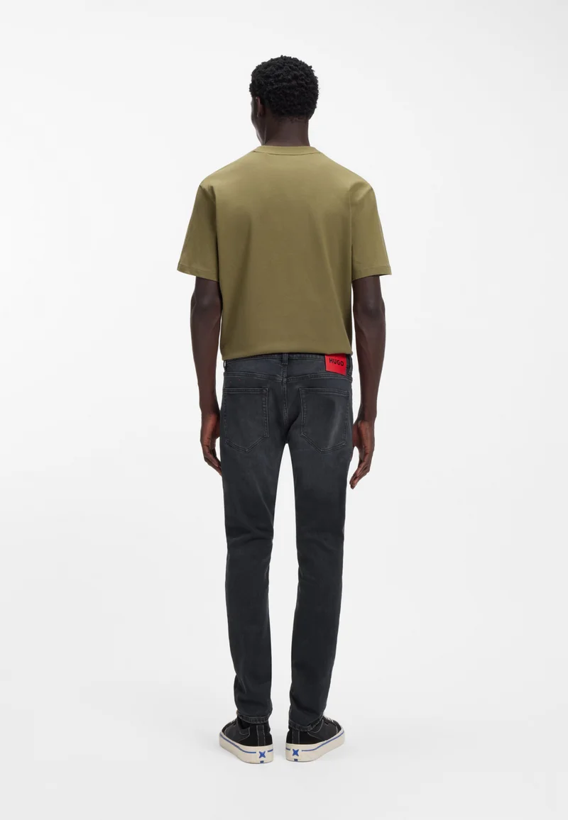 HUGO Extra-slim-fit jeans in ash-blue stretch denim