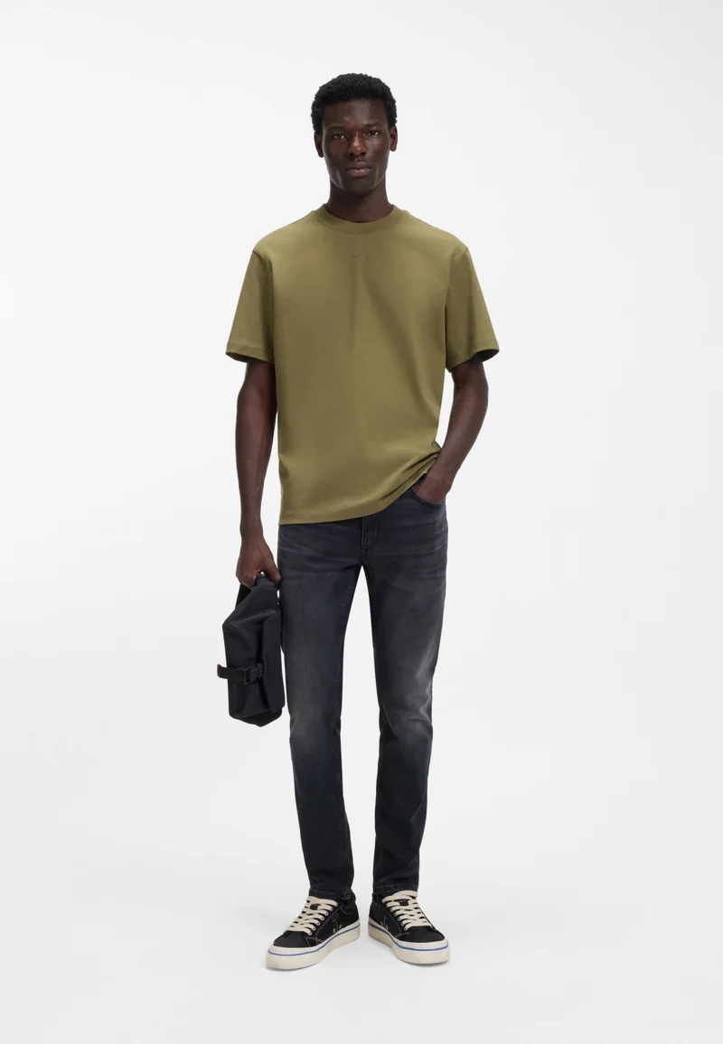 HUGO Dark Blue Extra-slim-fit jeans in ash-blue stretch denim for Men | Best Price UAE