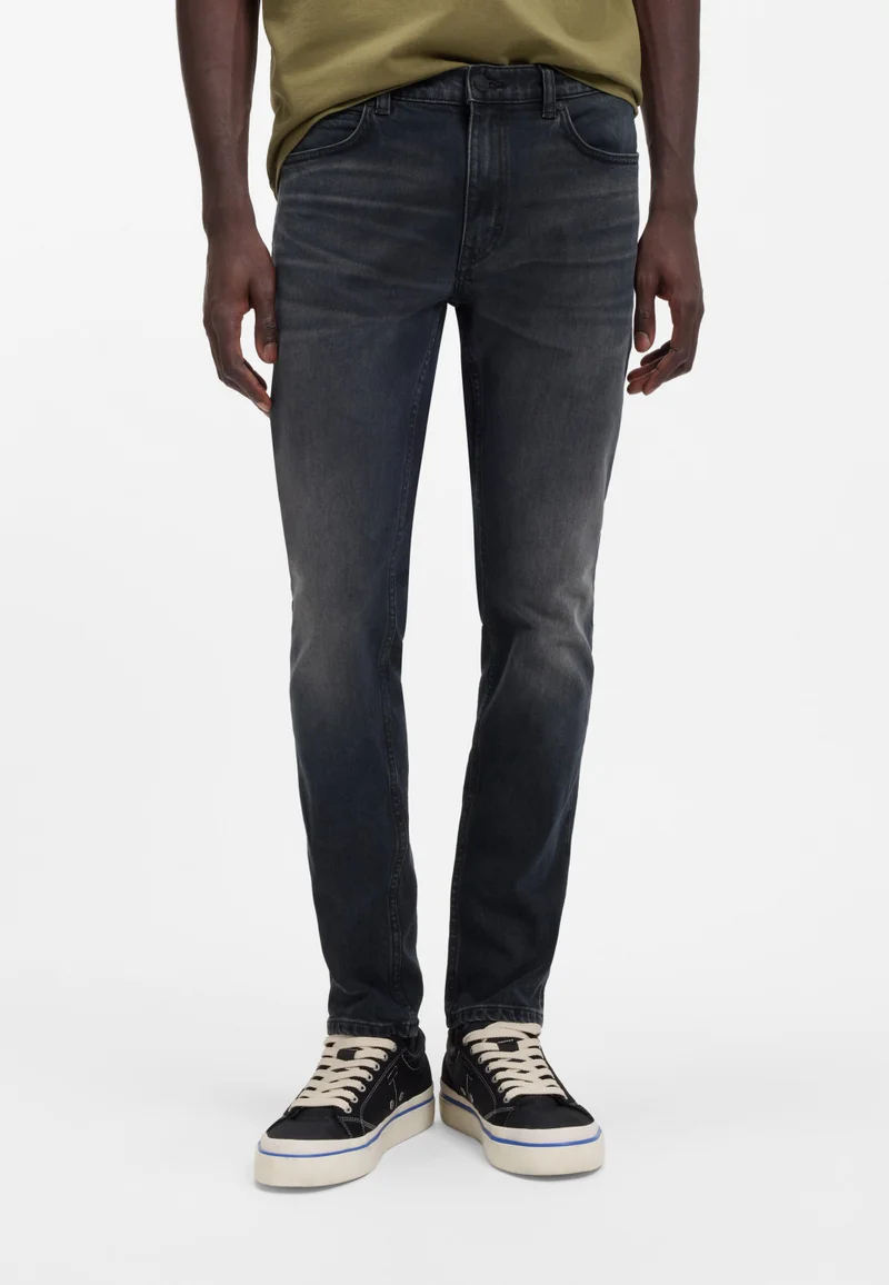 HUGO Extra-slim-fit jeans in ash-blue stretch denim