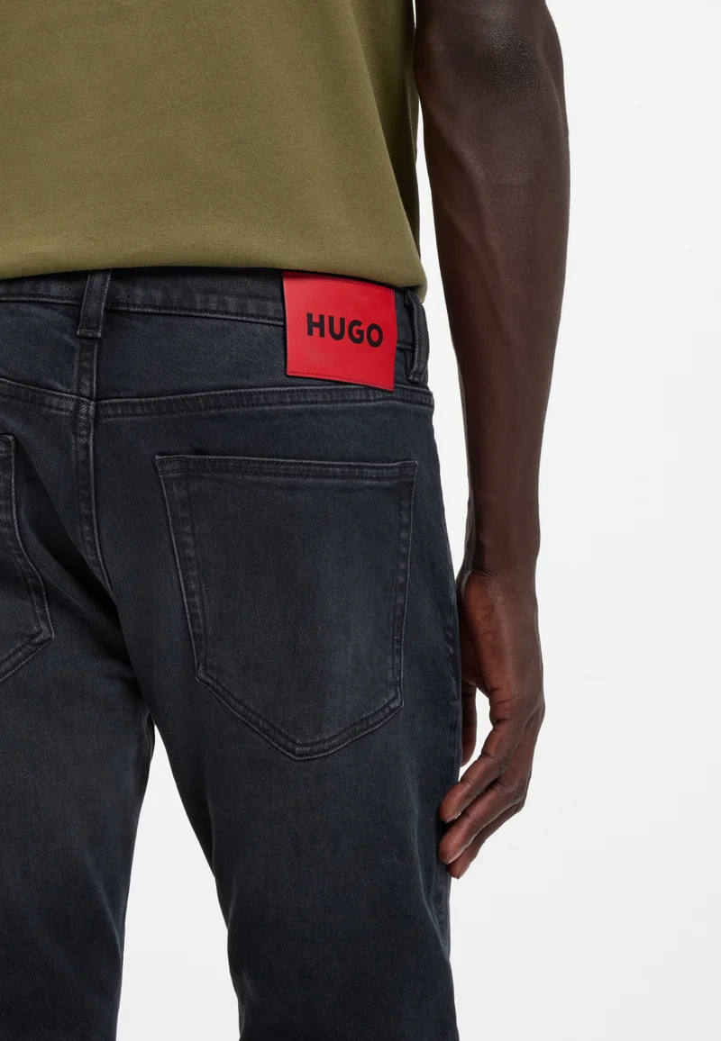 HUGO Dark Blue Extra-slim-fit jeans in ash-blue stretch denim for Men | Best Price UAE