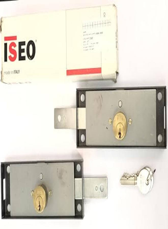 Garage Door Lock, Iseo Supermarket Door Lock, Italian Made, 2 Locks, Lock Length 16 Cm, Width 5.5 Cm, Cylinder Length 1.5 Cm, 2 Keys - Image 1