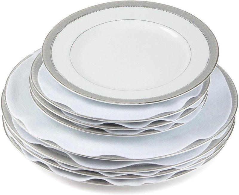 Feltectors Felt Plate China Storage Dividers Dish Protectors WHITE 48 LARGE - Image 2