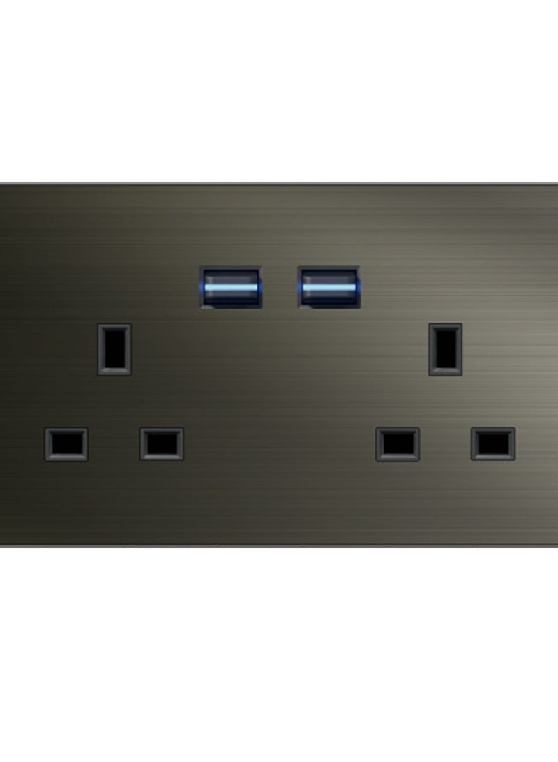 Foreign trade socket (146 type two-position switch with two-position 13A socket) 