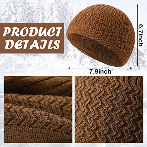 Funtery 9 Pieces Knit Kufi Hats Skull Caps for Men Women Muslim Crochet Beanie(Classic Color) - Image 2