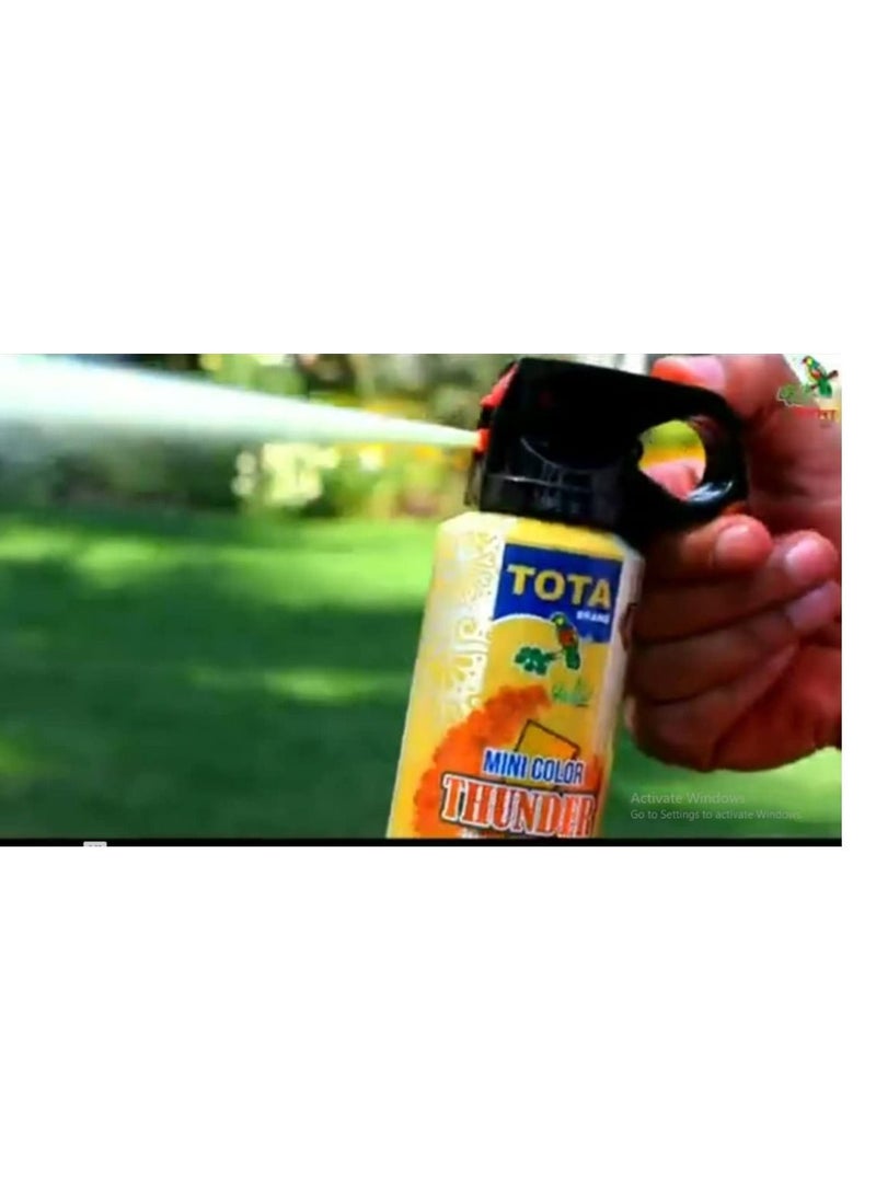 TOTA Tota mini thunder pressurized Gulal spray pack of 4  - Image 3