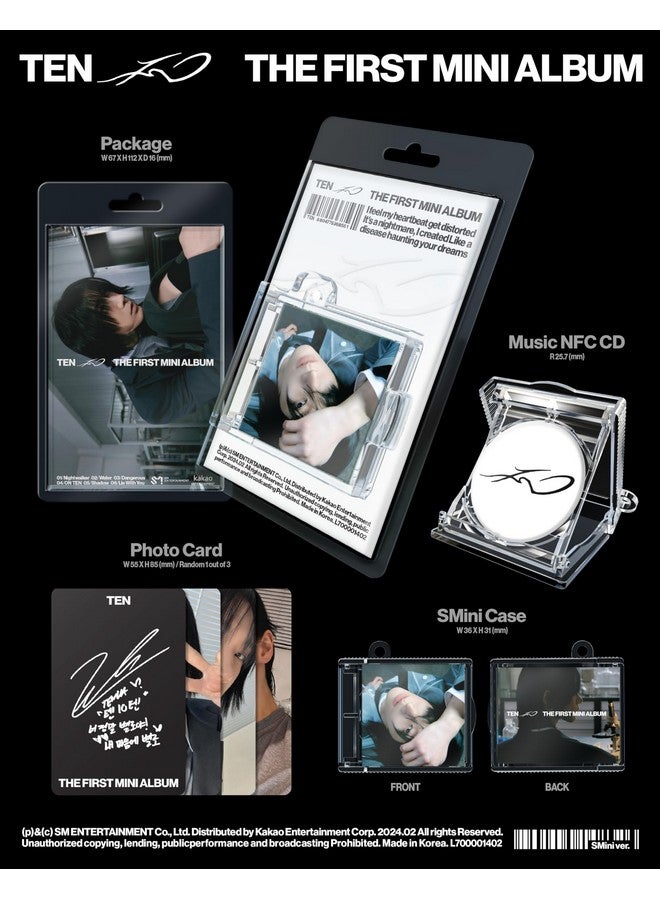 KPOP ألبوم واي في NCT TEN TEN الأول المنفرد المصغر إصدار SMini مع علبة + 1 قطعة موسيقى NFC + 1 بطاقة صورة + تتبع مختوم - Image 2