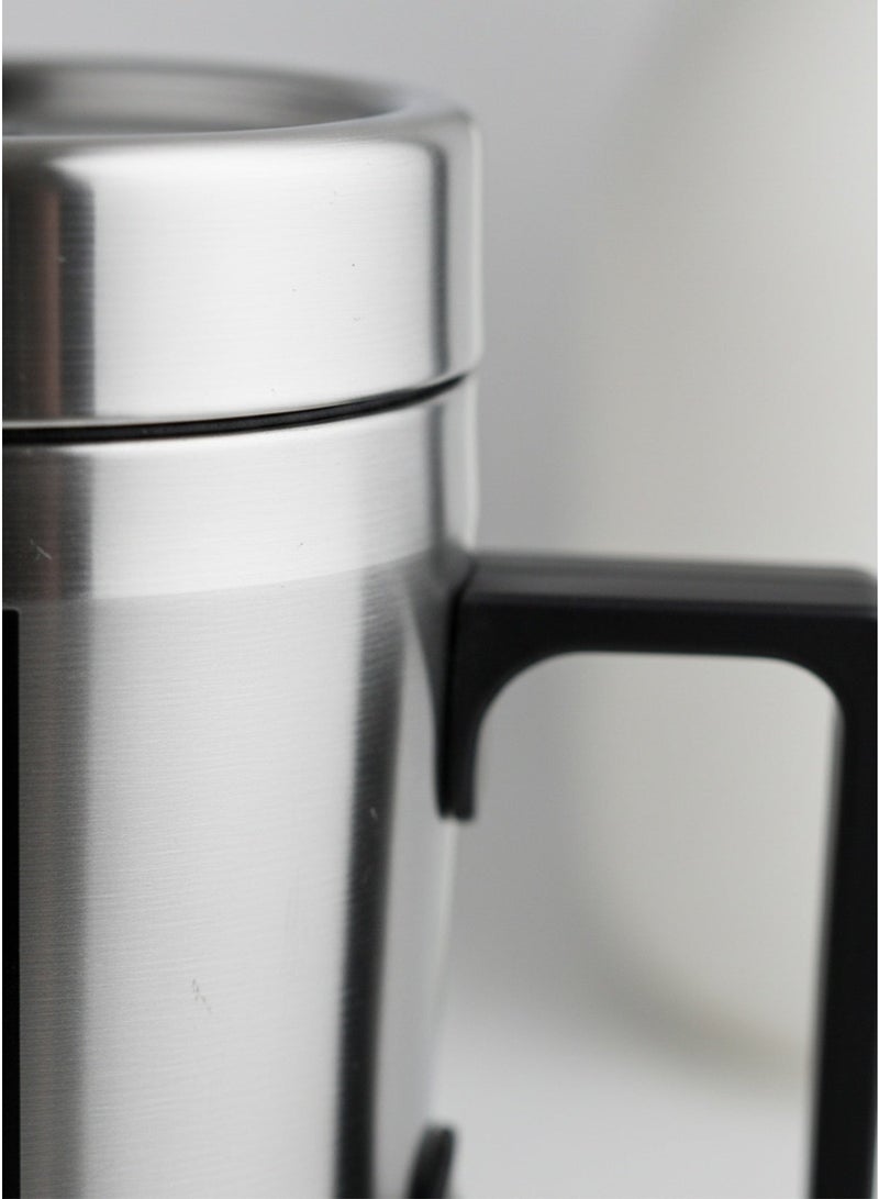 Stainless Steel Car Heating Mug – 24V Electric Travel Mug with Handle, 300ml Capacity, Keeps Drinks Warm - Image 3