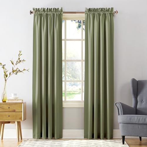 Sun Zero Barrow Energy Efficient Rod Pocket Curtain Single Panel - Image 1