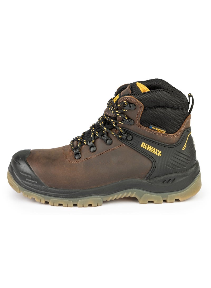 DeWalt Newark Men’s 5-Inch Waterproof Steel Toe Safety Work Boots – Black & Brown - Image 4