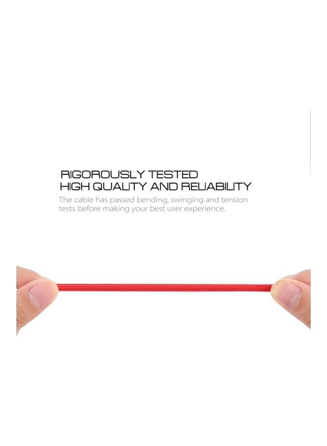 NIBEMINENT Type-C Data Sync Charging Cable 1.8meter Red  - Image 4
