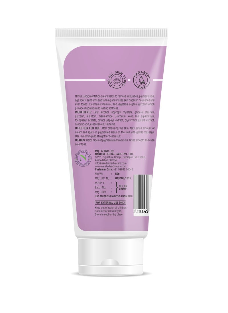 N Plus Professional N Plus Professional De-Pigmentation Cream – Advanced Skin Brightening & Dark Spot Removal Treatment, Even Skin Tone & Reduce Hyperpigmentation, 50ml  - Image 3