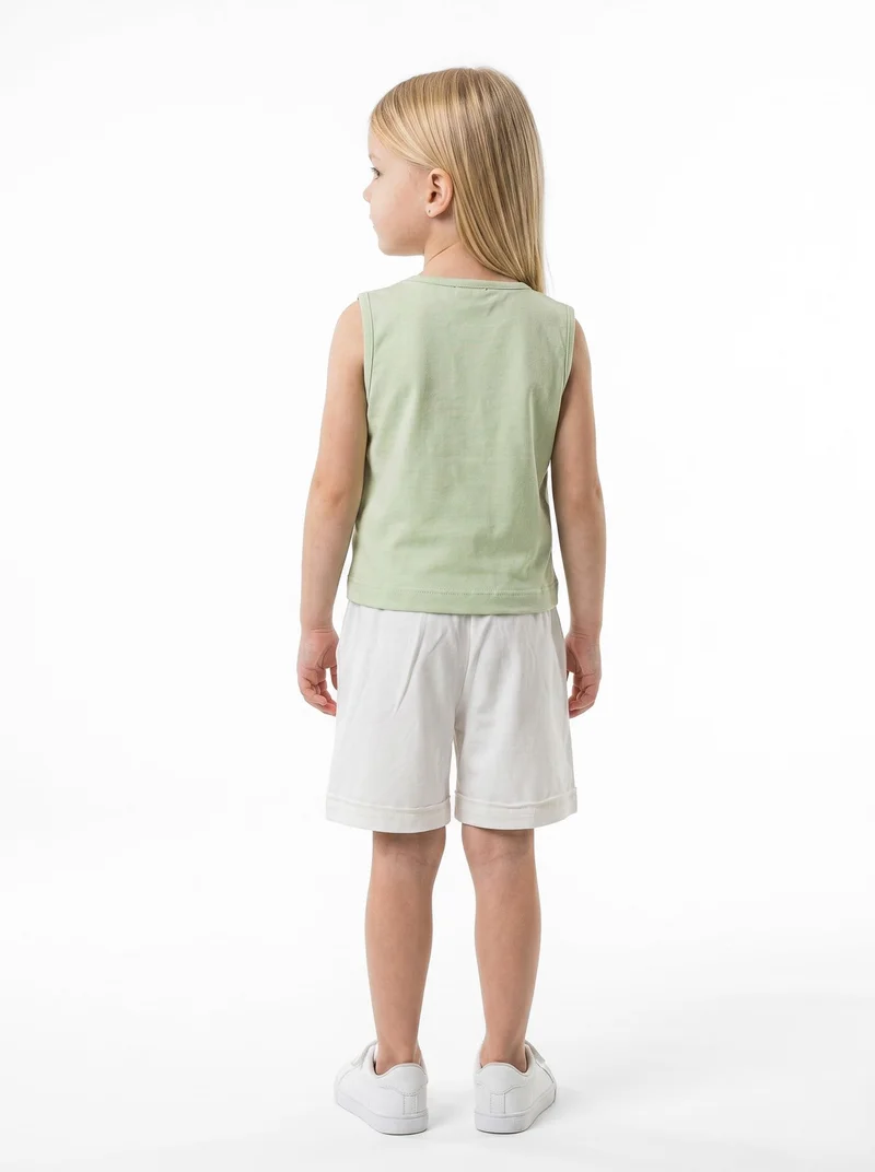 NK Kids Girls' 2-Piece Summer Set (Tank Top + Shorts) 4-8 Years 11514