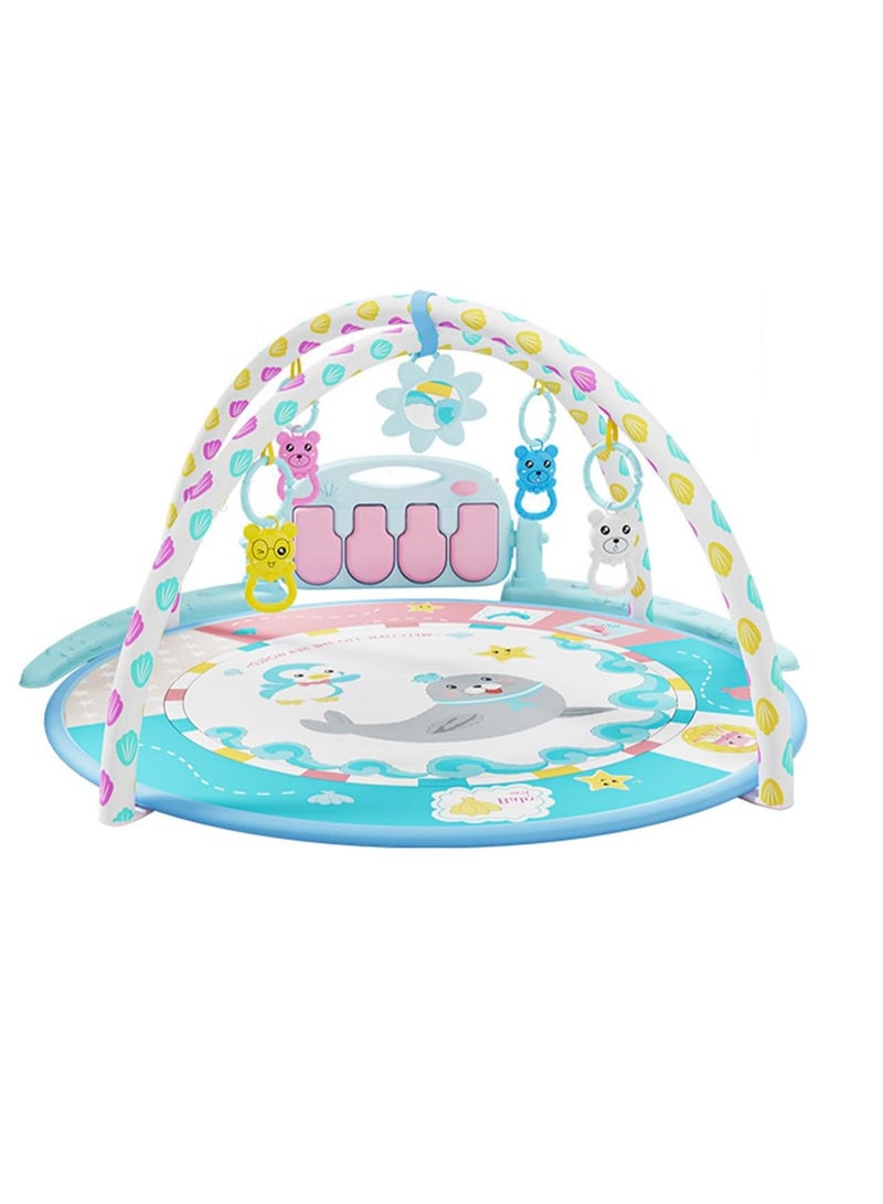 ECVV Baby Musical Mat & Gym - Large Crawling Pad with Piano Keys, 40 Tunes, and Multiple Developmental Toys - Image 1