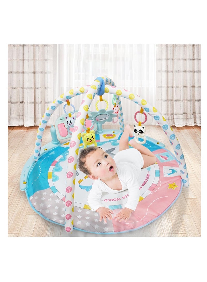ECVV Baby Musical Mat & Gym - Large Crawling Pad with Piano Keys, 40 Tunes, and Multiple Developmental Toys - Image 2