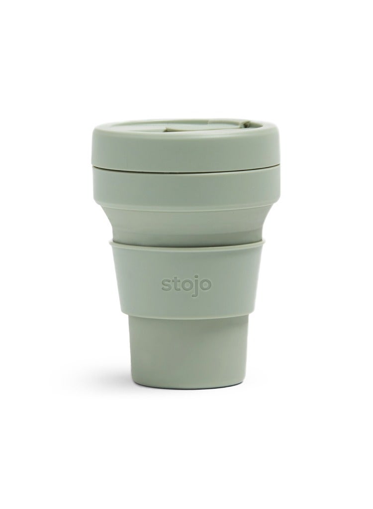 Stojo On The Go Coffee Cup | Pocket Size Collapsible Silicone Travel Cup, 12oz / 355ml | No Straw Included  - Image 1