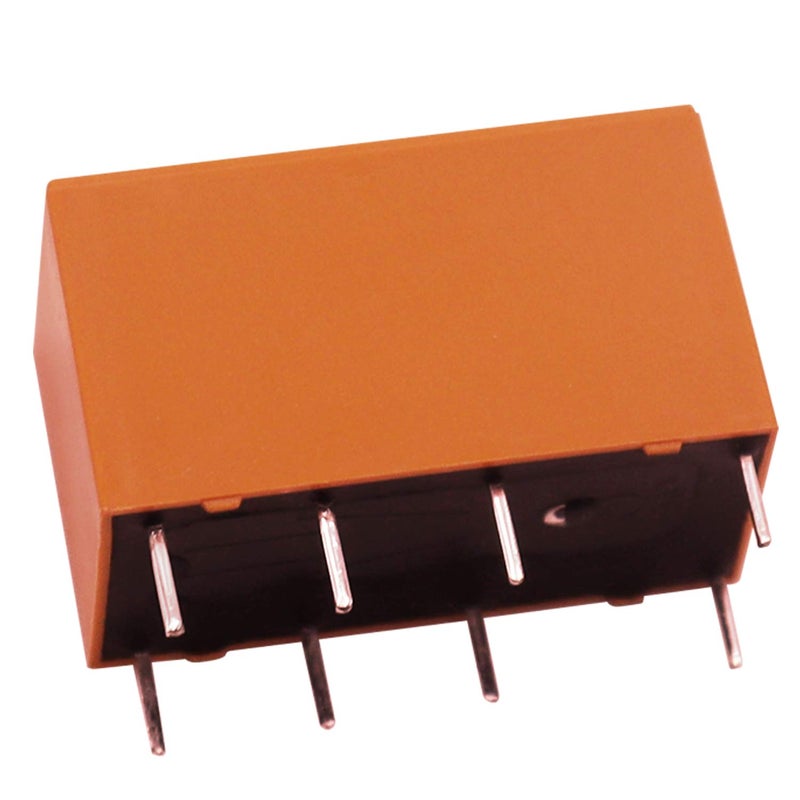 Tnisesm 6pcs Coil DPDT PCB Power Relay DC 12V 8 Pins Mini Power Relay HK19F-8P-12V - Image 2