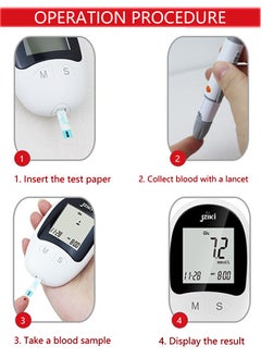 Fully Automatic Portable Blood Glucose Meter, Accurate and Easy to Use Diabetes Testing Device with 50 Test Strips, Lancet Pen and 50 Lancets, Fast Results, Memory Storage and Code Free Operation - pzsku/Z680F1C127AAA8C3D7EE2Z/45/_/1738677309/5dbd3ab9-fe4a-4a3a-ab96-278575e0f285