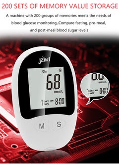 Fully Automatic Portable Blood Glucose Meter, Accurate and Easy to Use Diabetes Testing Device with 50 Test Strips, Lancet Pen and 50 Lancets, Fast Results, Memory Storage and Code Free Operation - pzsku/Z680F1C127AAA8C3D7EE2Z/45/_/1738677373/32dc4f48-a378-40f8-988d-4a5a0ed8cd7b