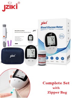 Fully Automatic Portable Blood Glucose Meter, Accurate and Easy to Use Diabetes Testing Device with 50 Test Strips, Lancet Pen and 50 Lancets, Fast Results, Memory Storage and Code Free Operation - pzsku/Z680F1C127AAA8C3D7EE2Z/45/_/1738677575/acd8e278-e4a9-4b7b-984d-38405ac885c7