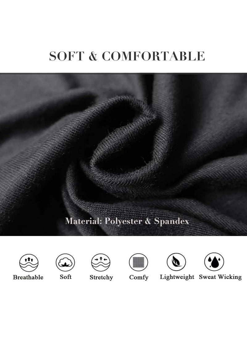 عصابة رأس نسائية قماشية – لون أسود – تصميم رياضي وعصري لتثبيت الشعر والموضة اليومية – قطعتان - Image 3