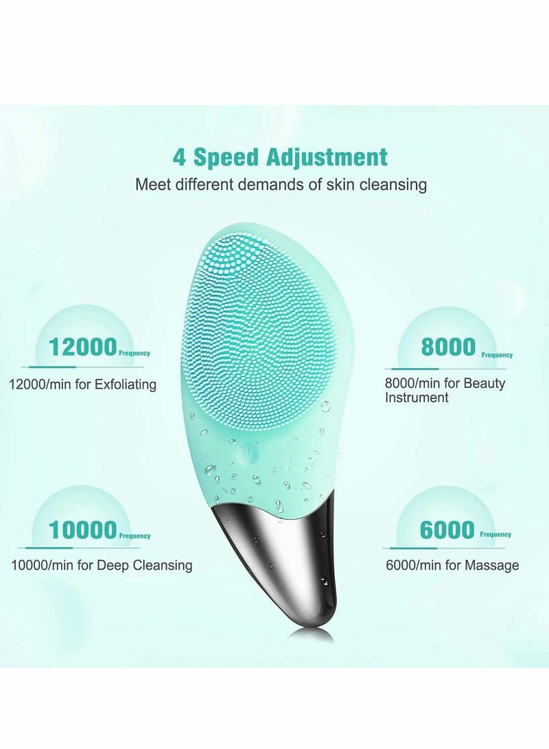 Excefore Sonic Facial Cleansing Brush, Electric Waterproof Face Wash - Image 3