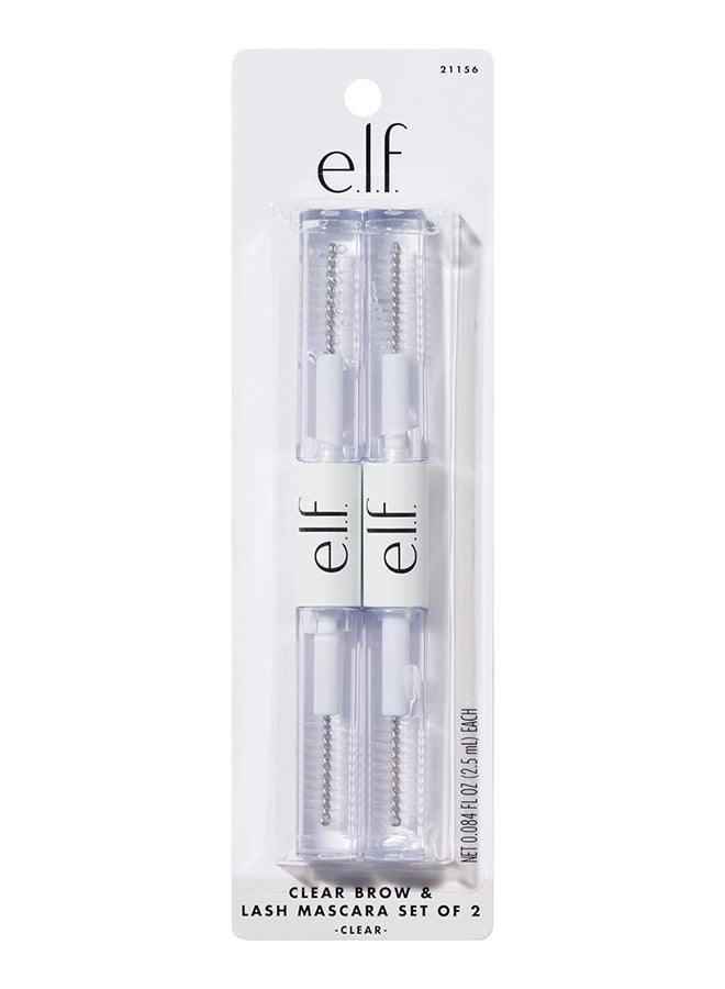 إلف Clear Lash And Brow Mascara Conditioning Clear Brow And Lash Gel Vegan And Cruelty-Free Pack Of 2 Clear - Image 1