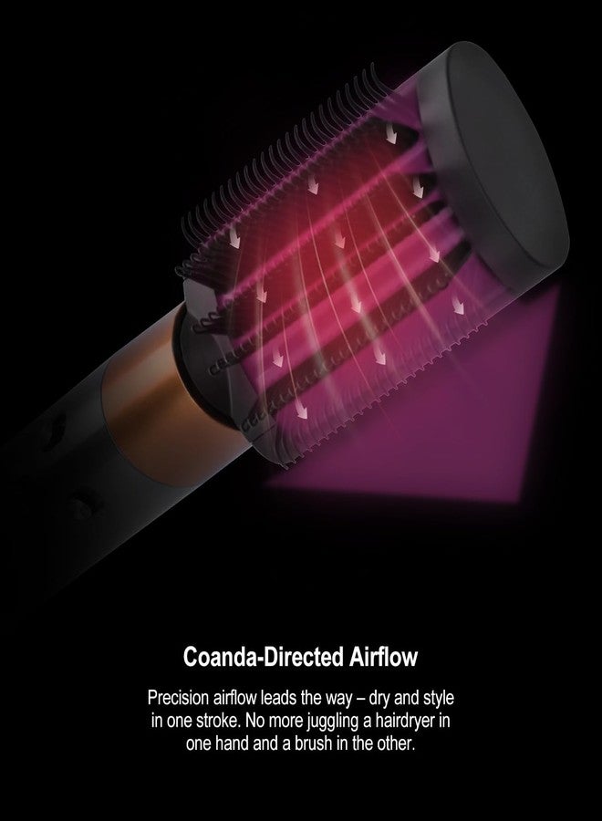 TEXOVYRAX Anti Snag Loop Brush attachment compatible with Dyson Airwrap Multi-Styler, smooth, blow dry finish, less snagging, fits HS01 HS05 i.d. Black - Image 4