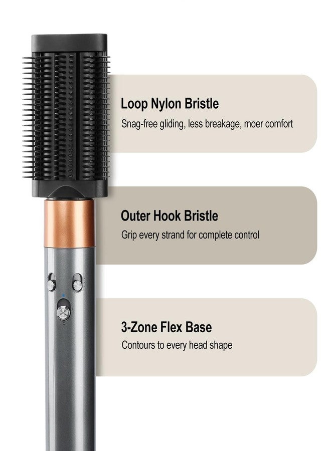 TEXOVYRAX Anti Snag Loop Brush attachment compatible with Dyson Airwrap Multi-Styler, smooth, blow dry finish, less snagging, fits HS01 HS05 i.d. Black - Image 3