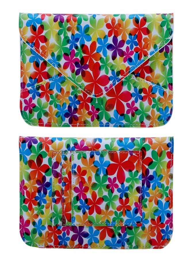 XEYOU Women's Card Wallet Envelope Style Credit Card Holder Cute Cash Wallet for Ladies, Colorful Flowers, Casual - Image 3