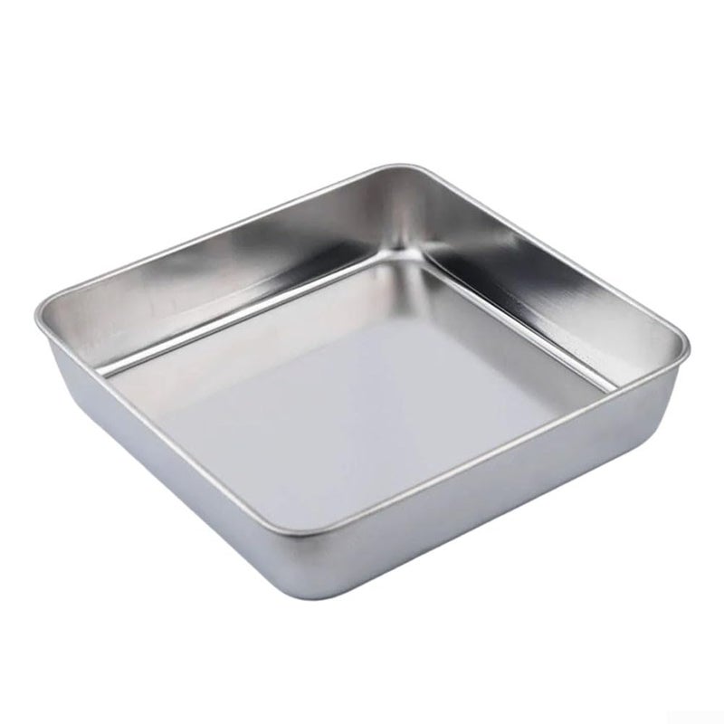 Size A Stainless Steel Roasting Pan With Rack And Handles Heavy Duty For Turkey Chicken Vegetables - Image 4