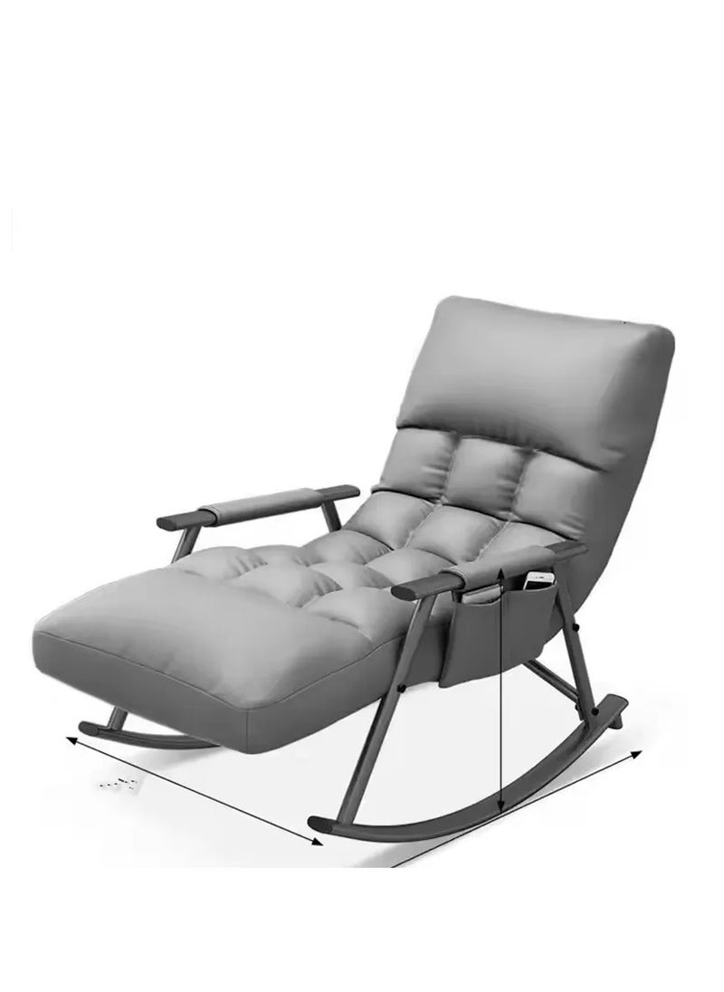 Y&D Home Leisure Adjustable Rocking Chair Grey  - Image 2