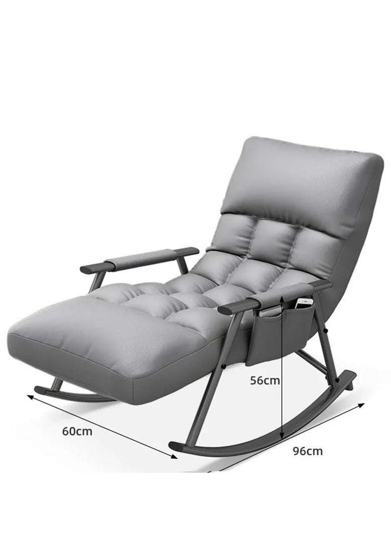 Y&D Home Leisure Adjustable Rocking Chair Grey  - Image 5
