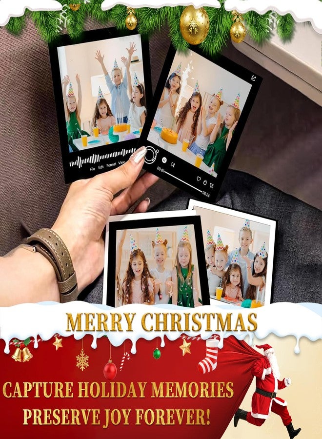 CAIYOULE Instant Films Frame Stickers - Decor Border Stickers for Polaroid Now 3rd/OneStep/Now/Now+/I-Type/Flip Instant Film Camera with 20 PCS Refrigerator Magnetic Photo Frames, 12 PCS DIY Stickers - Image 2