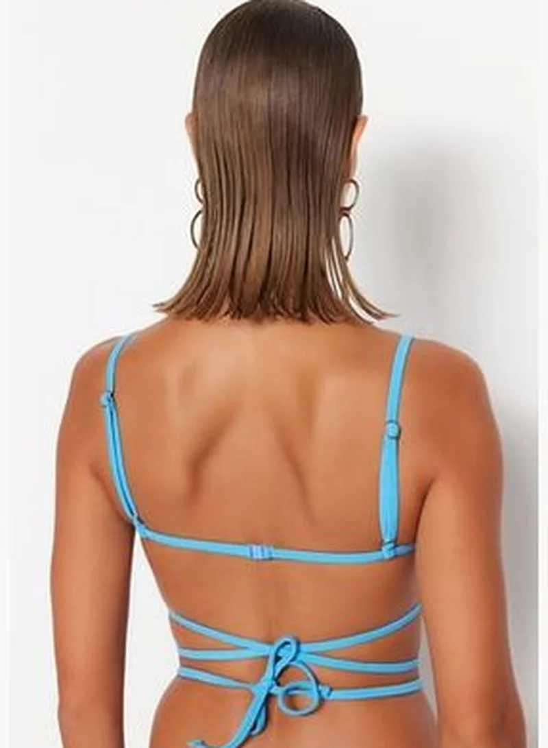 trendyol Blue Underwire Bikini Tops TBESS23BU00244