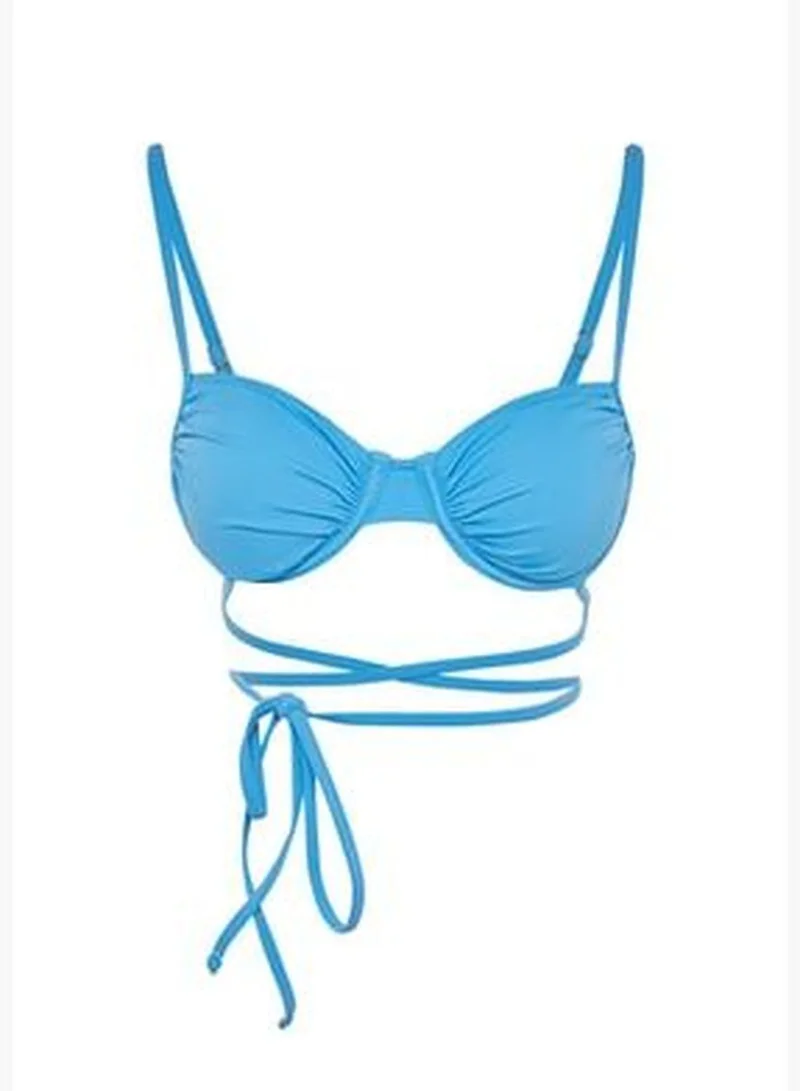 trendyol Blue Underwire Bikini Tops TBESS23BU00244