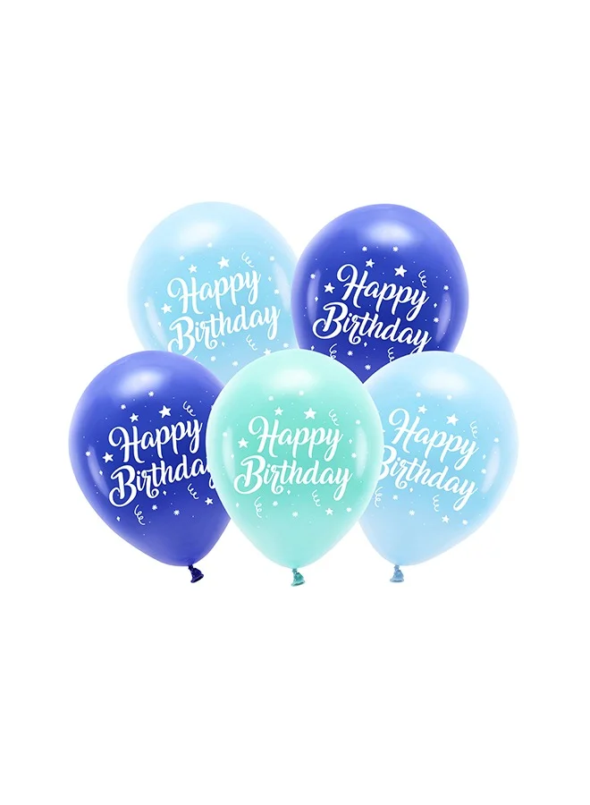Share The Love Eco Balloons 26 cm, Happy Birthday, blue