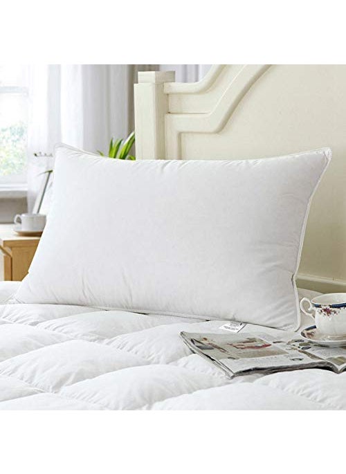 SHRI VYAS LINEN SHRI VYAS LINEN 100 Goose Down Feather Duvet Special for Winters DuvetRajaiComforter Inserts White Pillow Standard 17x27 Microfiber Pillow Pack of 1  - Image 1