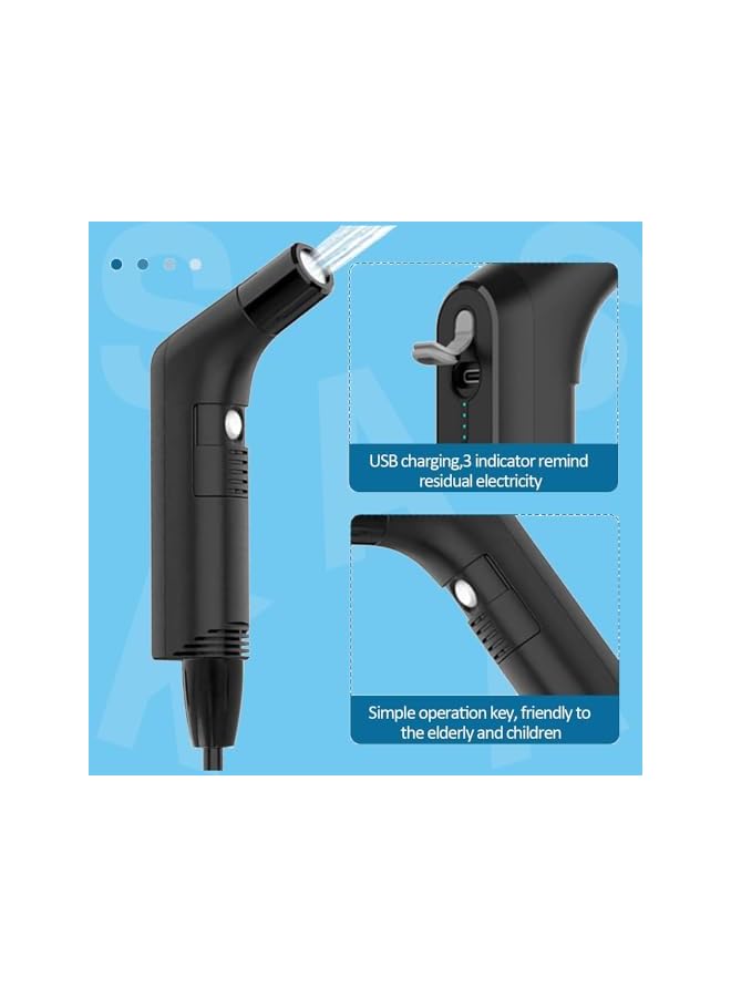 The Bros بيديت محمول قابل لإعادة الشحن من ذا بروز - رشاش تواليت محمول للنظافة مع حاوية ماء سعة 2.3 لتر، أسود - Image 4