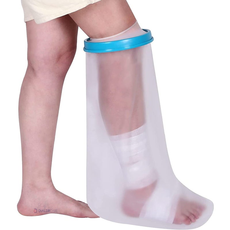 DIALDRCARE Neoprene_Blend Waterproof Leg Cast Cover For Shower&Bath,Reusable Sealed Watertight Cast Protector (Leg Cast Protector),Fracture,One Size - Image 1