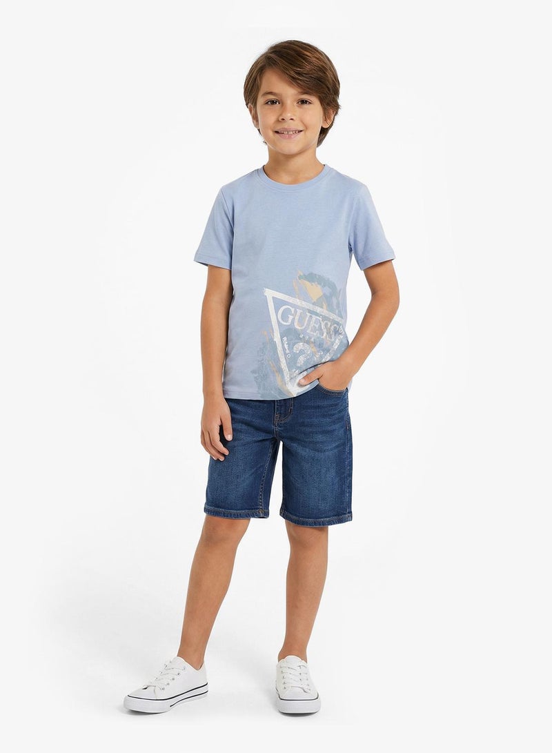 GUESS Youth Graphic Crew Neck T-Shirt - Image 1