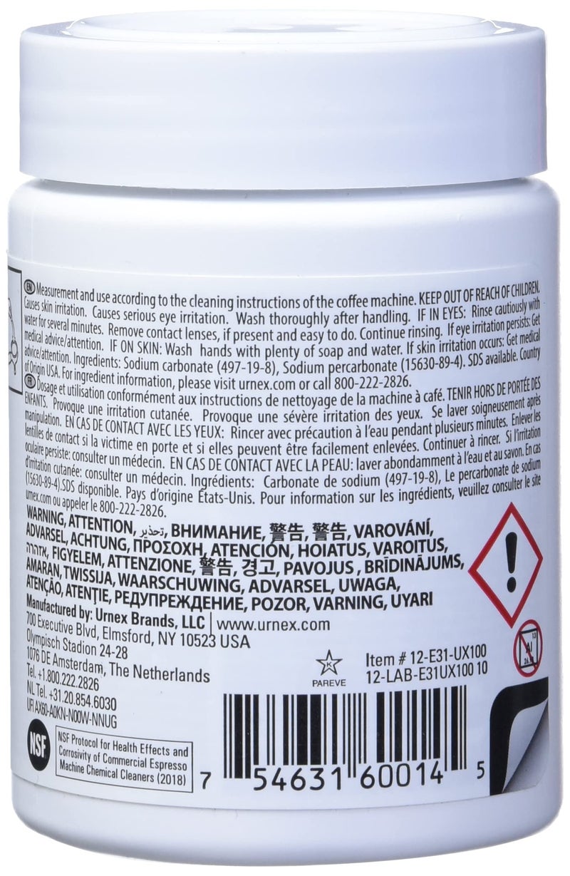 Urnex أقراص تنظيف ماكينة الإسبريسو الاحترافية من أورنيكس كافيزا، 100 قرص - Image 3