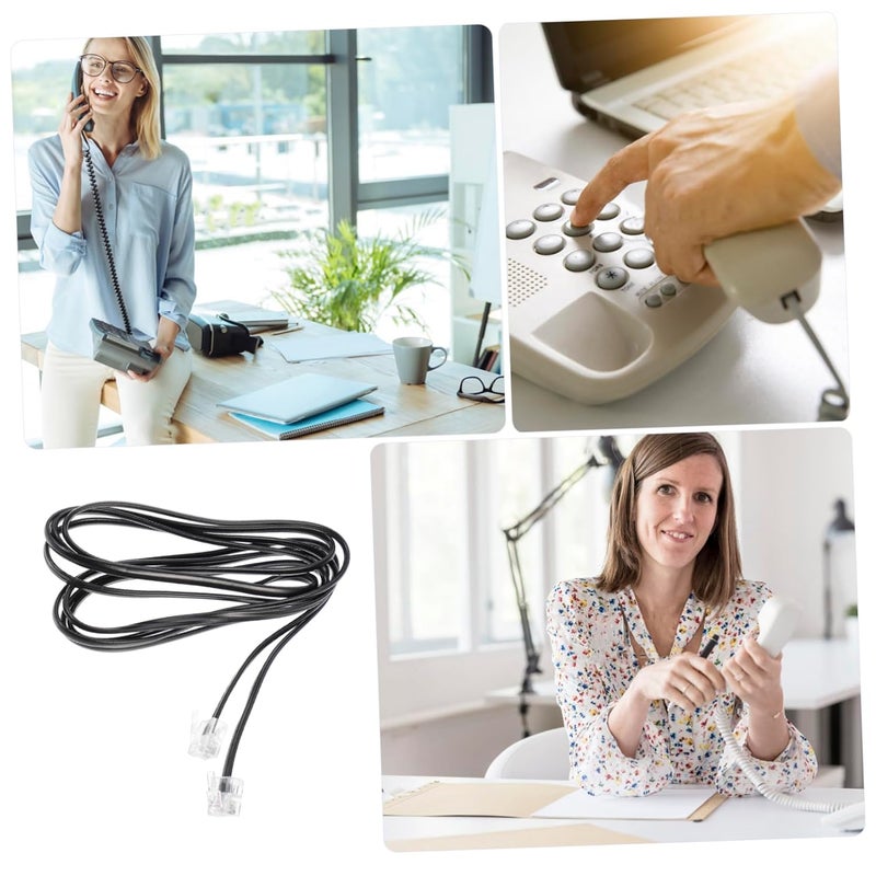 Veemoon 10pcs Landline Telephone Cable Extension Wire Outdoor Wear Resistant - Image 5