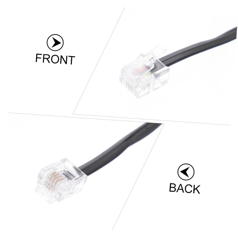 Veemoon 10pcs Landline Telephone Cable Extension Wire Outdoor Wear Resistant - Image 3